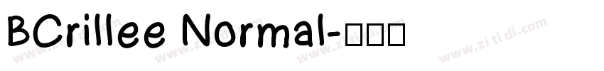 BCrillee Normal字体转换